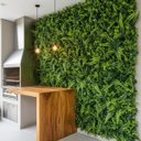 Ver mais imagens de 25 Painéis Jardim Vertical Artificial Samambaia Eucalipto 60x40 Parede Verde Luxo Decoração Moderna