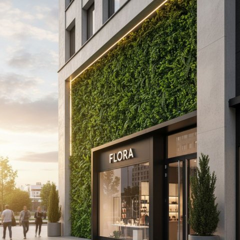 25 Painéis Jardim Vertical Artificial Samambaia Eucalipto 60x40 Parede Verde Luxo Decoração Moderna