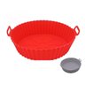 Kit 2 Formas Panela Assadeira Silicone Airfryer Antiaderente - 1