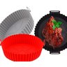Kit 2 Formas Panela Assadeira Silicone Airfryer Antiaderente - 4