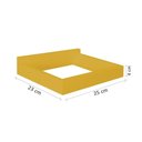 Ver imagem 5 de Prateleira Porta Livros Suporte Estante Nicho Decorativo Parede 2 Peças Amarelo Laca