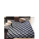 Ver imagem 1 de Tapete Flannel Sala Quarto Luxo Macio 2,00x1,40 preto branco