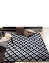 Ver imagem 1 de Tapete Flannel Sala Quarto Luxo Macio 2,00x1,40 preto branco