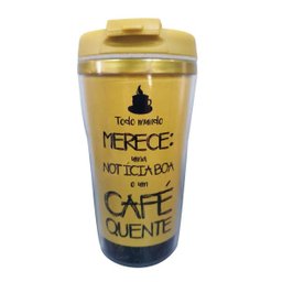 Copo Térmico 200 ML Duas camadas - café todo mundo - 1