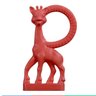 Mordedor Infantil Bebê 100% Natural Girafa Vanilla Sophie La Girafe - Vermelho - 6