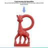 Mordedor Infantil Bebê 100% Natural Girafa Vanilla Sophie La Girafe - Vermelho - 2