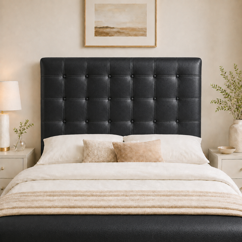 Cabeceira Ana Estofada Corino Modena p/ Cama Box Casal Queen 160cm Quarto