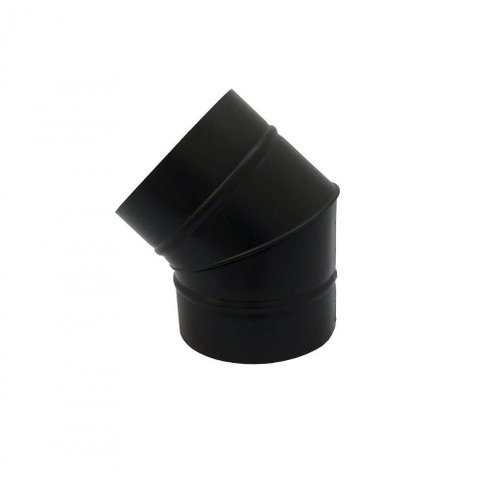 Curva 45° Preta De 200 Mm De Diâmetro