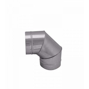 Curva Galvanizada 90° 250mm – Cotovelo para Duto de Ventilação