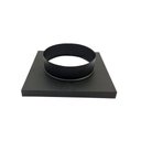 Ver imagem 1 de Adaptador Churrasqueira Preto de Quadrado 30,5 X 30,5cm para Redondo 200mm de Diâmetro