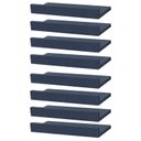 Ver imagem 1 de Kit 8 Prateleiras Porta Quadros 40 x 10cm azul Suporte Invisível