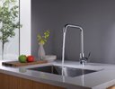 Ver imagem 4 de Torneira Inox Escovado Cozinha Monocomando Mesa Kitchen Doan ME15S