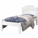 Ver imagem 1 de Cama Solteiro Iris Branco e Azul Branco com Colchão