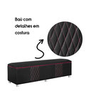 Ver imagem 7 de Kit Quarto Gamer Baú e Painel Fighter Usb 160cm Cama Queen:preto e Pink