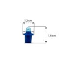 Ver imagem 2 de Lampada Led Pingo com Soquete B8 Tarponn 5d-t5-cob 12v Azul