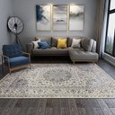 Ver imagem 3 de Tapete Sala Nain Blue 1,50x2,00M Industrializado Estilo Persa Bege