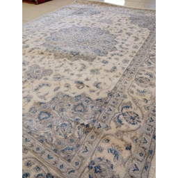 Tapete Sala Nain Blue 1,50x2,00M Industrializado Estilo Persa Bege - 4