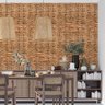 Papel de Parede Adesivo Corda de Palha Trançada - 2,8m - 1