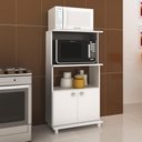 Ver imagem 2 de Balcão para Forno e Micro-ondas com 2 Portas Bl3301 Branco Tecnomobili