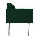 Ver imagem 5 de Sofá 2 Lugares Namoradeira Pé Ferro Preto Marisa Bouclê Verde D03 - D’Rossi