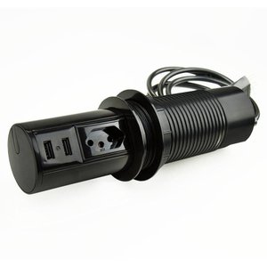 Torre de Tomada Usb Automática - Preta