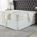 Ver imagem 1 de Saia Box Casal King Branca Matelassado Serve para Cama Baú