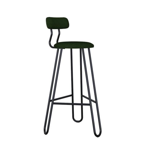 Banqueta Alta Ginger Verde Musgo City