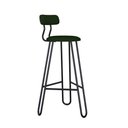 Ver imagem 1 de Banqueta Alta Ginger Verde Musgo City