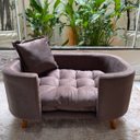 Ver imagem 3 de Sofá Caminha Pet Luxo em Sued Premium:marrom