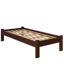 Ver imagem 2 de Cama Turca Solteiro em Madeira Maciça Castanho Roforçada