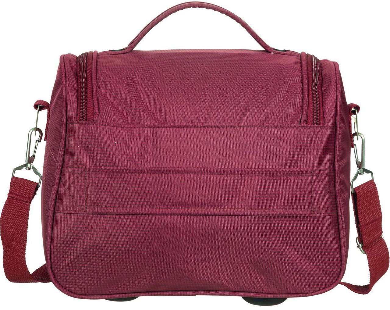 Maleta Frasqueira Viagem Transversal Impermeável Necessaire Pequena Mão Viagem Tiracolo Alça - Verme - 6