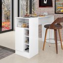 Ver imagem 2 de Bancada Gourmet para Cozinha de 136,5 Cm C- 1 Porta e Nichos Branco Branco