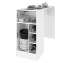 Ver imagem 4 de Bancada Gourmet para Cozinha de 136,5 Cm C- 1 Porta e Nichos Branco Branco