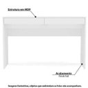 Ver imagem 2 de Escrivaninha com 2 Gavetas Lindóia - Branco