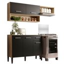 Ver imagem 5 de Armário Cozinha Compacta Arizona Tiny Carraro - Carvalho/preto