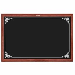 Quadro Negro Decorado Madeira 50x70cm Mogno - Souza - 1