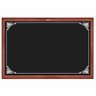 Quadro Negro Decorado Madeira 50x70cm Mogno - Souza - 1