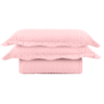 Kit Colcha Plumê Queen Rosa - 2