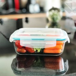 Kit 5 Potes Vidro Hermético 640Ml Marmita Fit Micro-ondas - 11