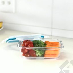 Kit 5 Potes Vidro Hermético 640Ml Marmita Fit Micro-ondas - 8