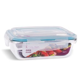 Kit 7 Potes Vidro Hermético 640Ml Marmita Micro-ondas - 1