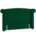 Ver imagem 1 de Cabeceira Cama Box Casal 195 Cm Sofia Bouclê Verde - Lyam Decor