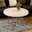 Ver imagem 1 de Mesa de Centro Jb 8006 Pérola e Bronze Bechara