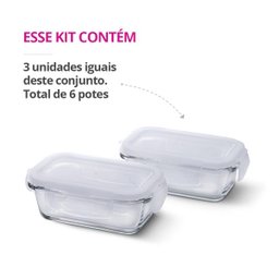 KIT 3 Potes Vidro Hermético 160ml Papinha Neném Bebê Baby - 6