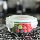 Ver imagem 7 de Kit 8 Potes Vidro Hermético Trava Redondo 400ml Marmita