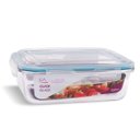 Ver imagem 1 de Kit 6 Potes Vidro Hermético Retangular 1520ml Grande