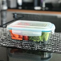 Kit 2 Potes Vidro 1040ml Marmita Hermetico - 10