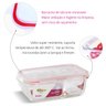 Conjunto 2 Pote Vidro Hermético Mantimentos Divisória 700ml - 3