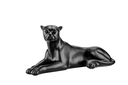 Ver imagem 1 de Escultura Estátua Obra de Arte Pantera Deitada 28cm:preto Fosco