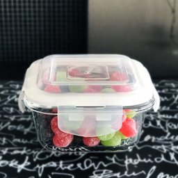 Kit 20 Potes Vidro Hermético Trava Quadrado 320ml Marmita - 7